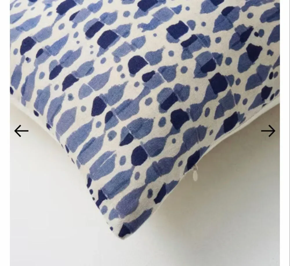 West Elm Happy Wave Oversized Long Lumbar Cushion Pillow Cover NWT 12